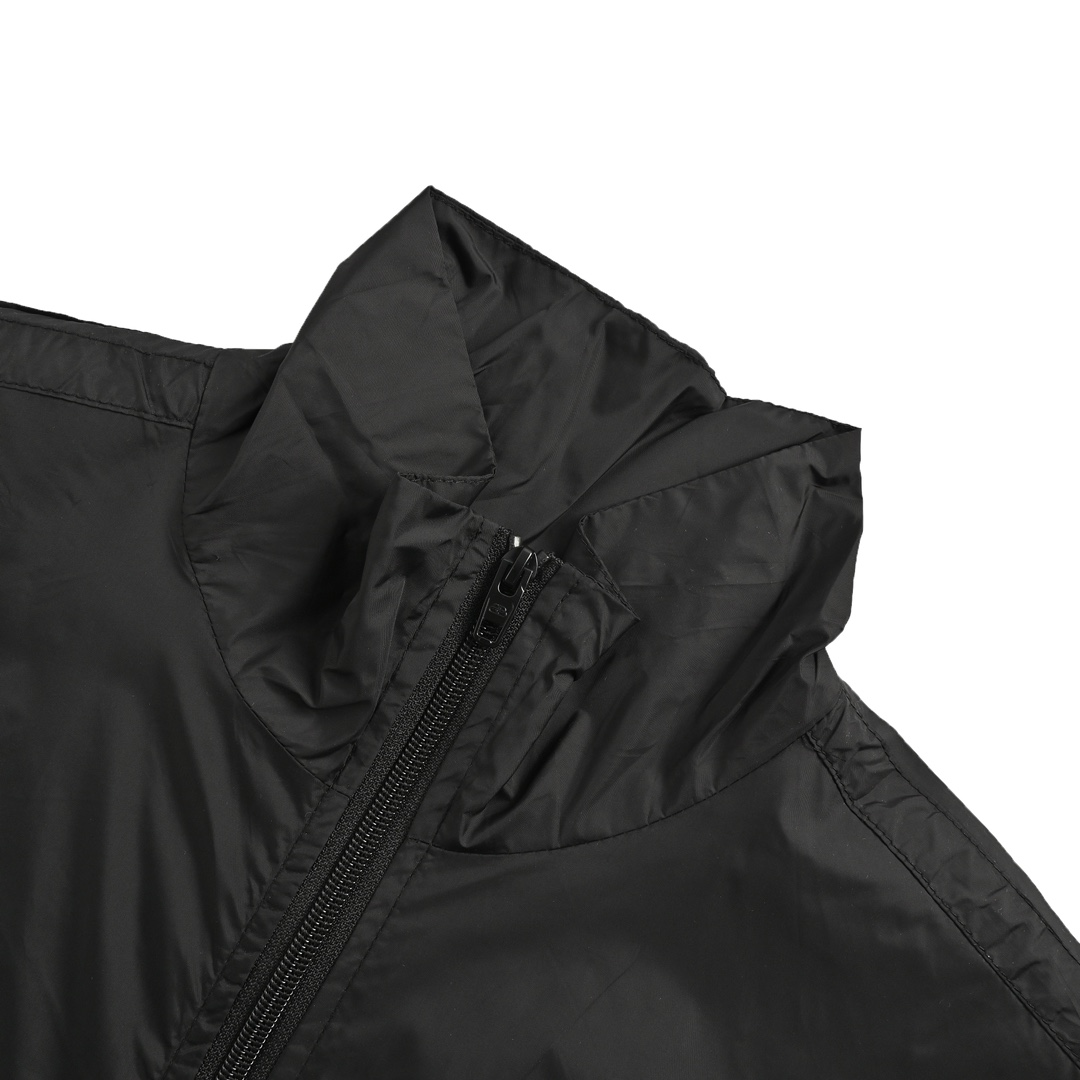 Balenciaga 24Fw patchwork slogan windbreaker jacket