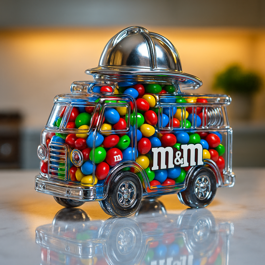 Fire Truck Candy Jar