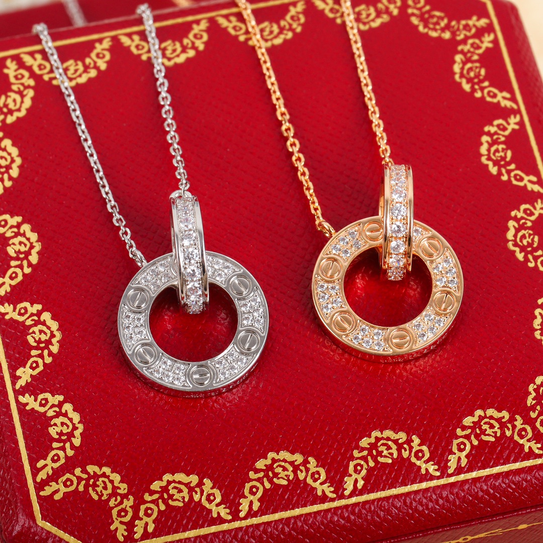 Cartier Gypsophila Diamond Double Ring Necklace
