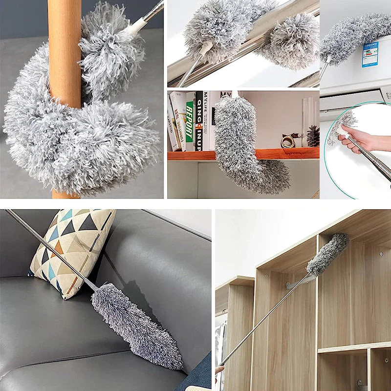 (🔥Last Day Promotion-SAVE 50% OFF)🧹30-100 Inches Retractable Washable Curved Microfiber Duster-BUY 2 GET 10% OFF & FREE SHIPPING！