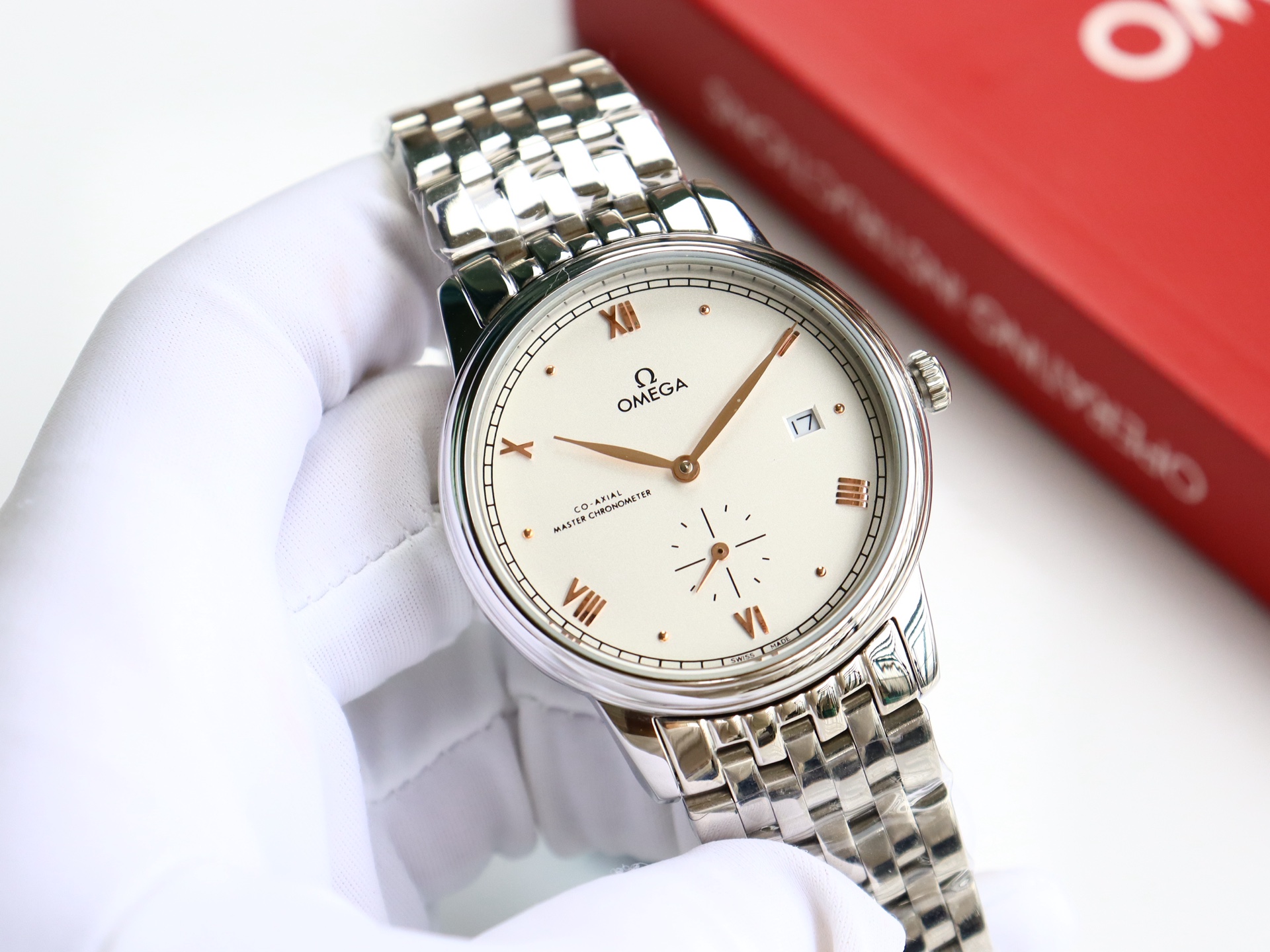 Omega De Ville series two-hand semi-mechanical men's watch