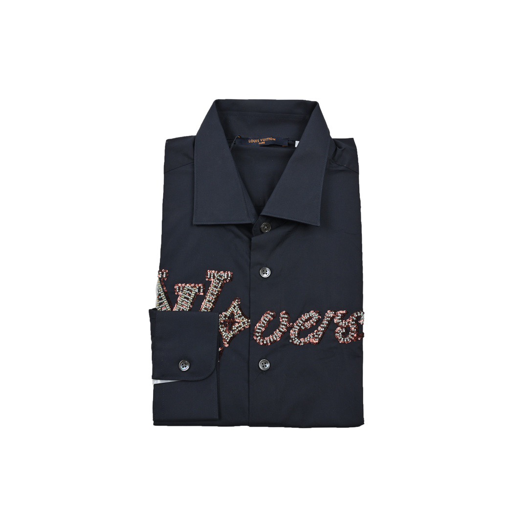 Louis Vuitton 24Fw beaded logo shirt