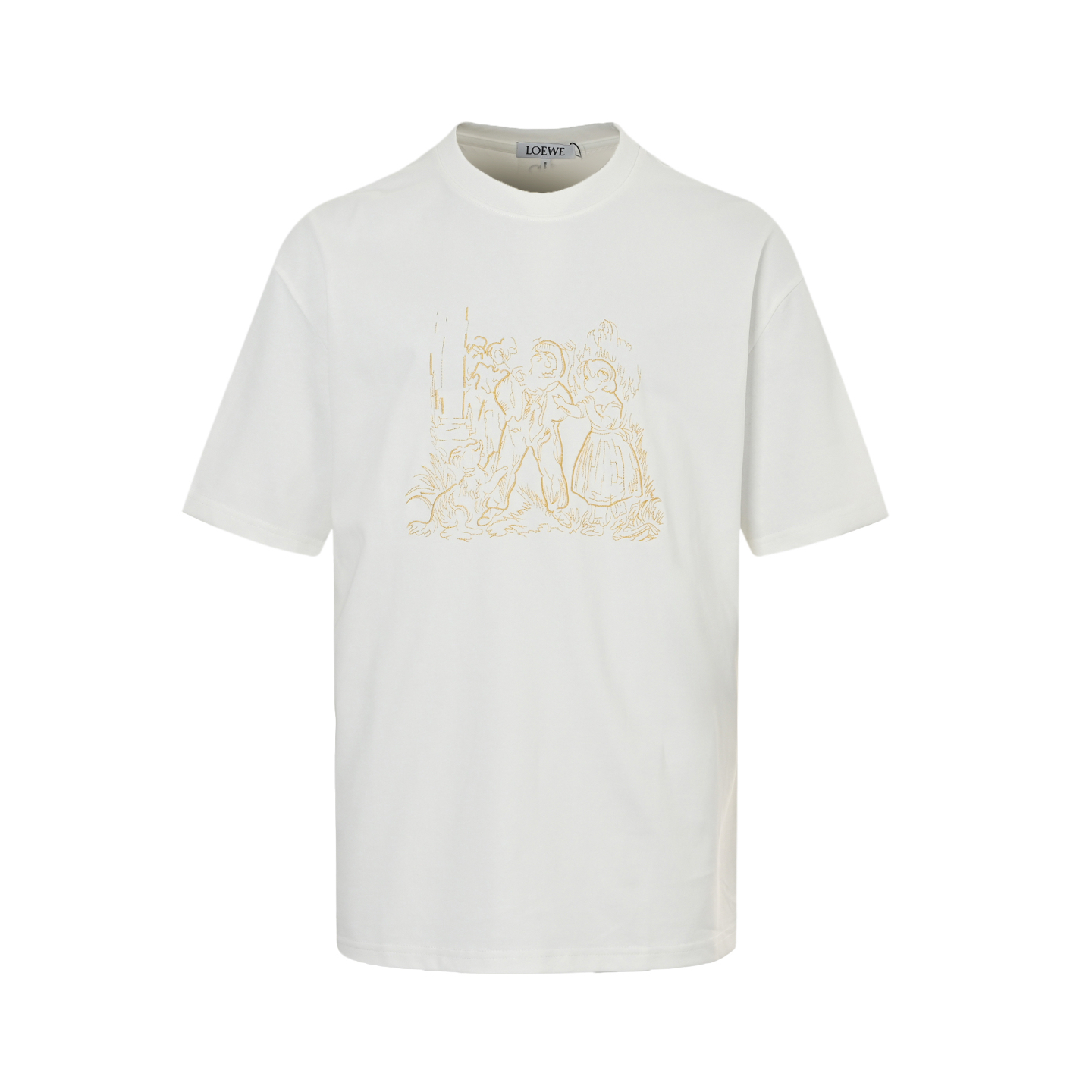 Loewe 25ss embroidered short sleeve