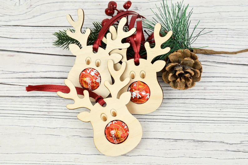 Christmas tree chocolate decorations