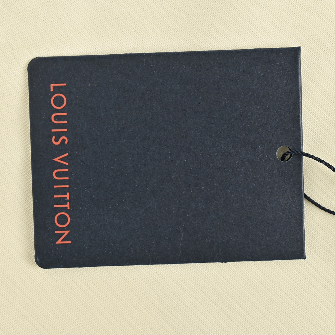 Louis Vuitton 24ss small blue flower embroidered letter short sleeve