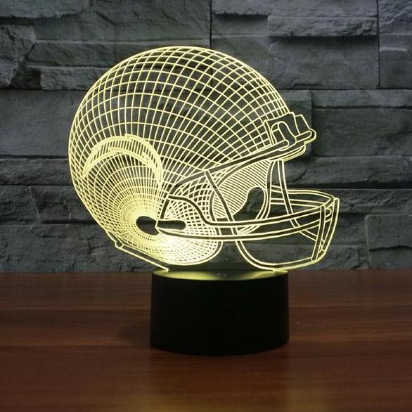 LOS ANGELES CHARGERS 3D LED LIGHT LAMP