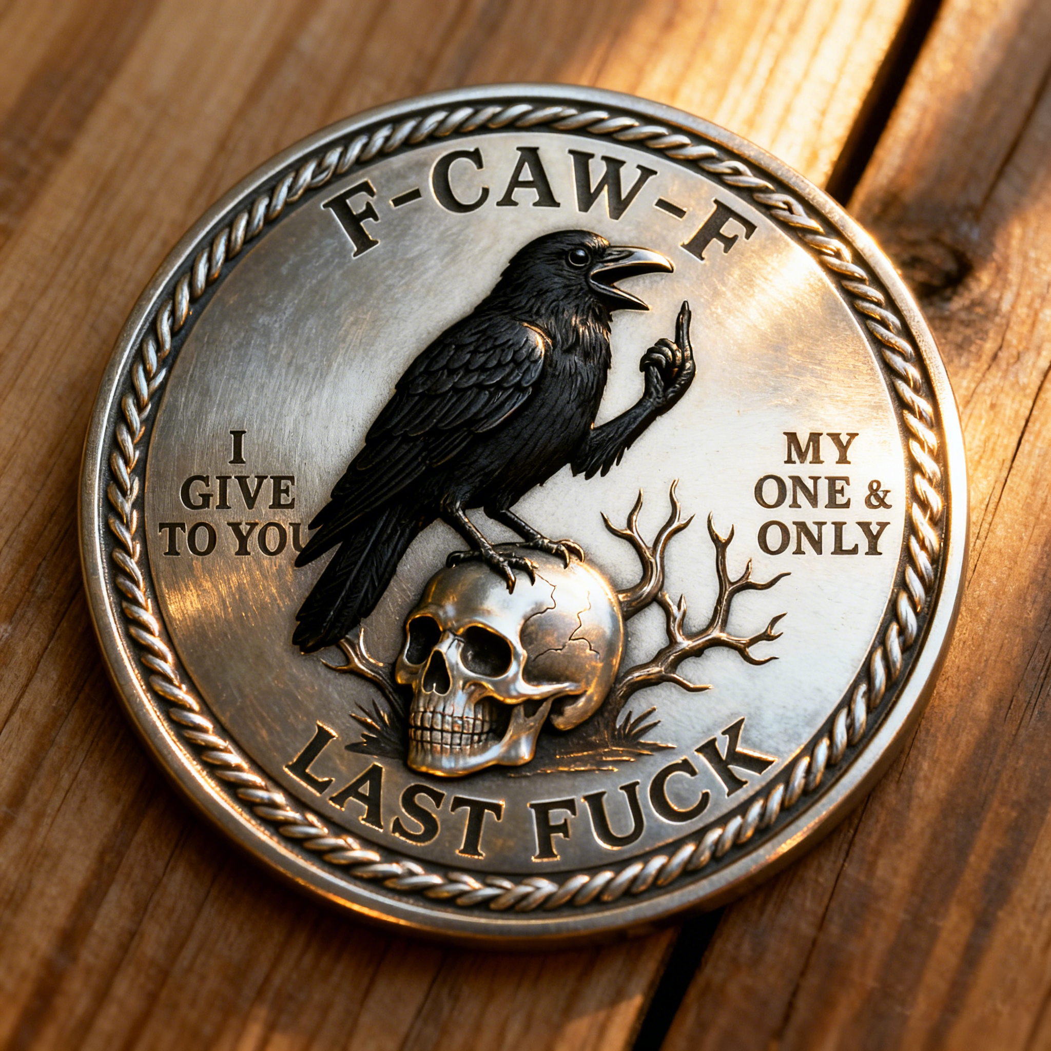 The F-CAW-F Coin — For Those Who Laugh at Life and Give Zero F*cks!