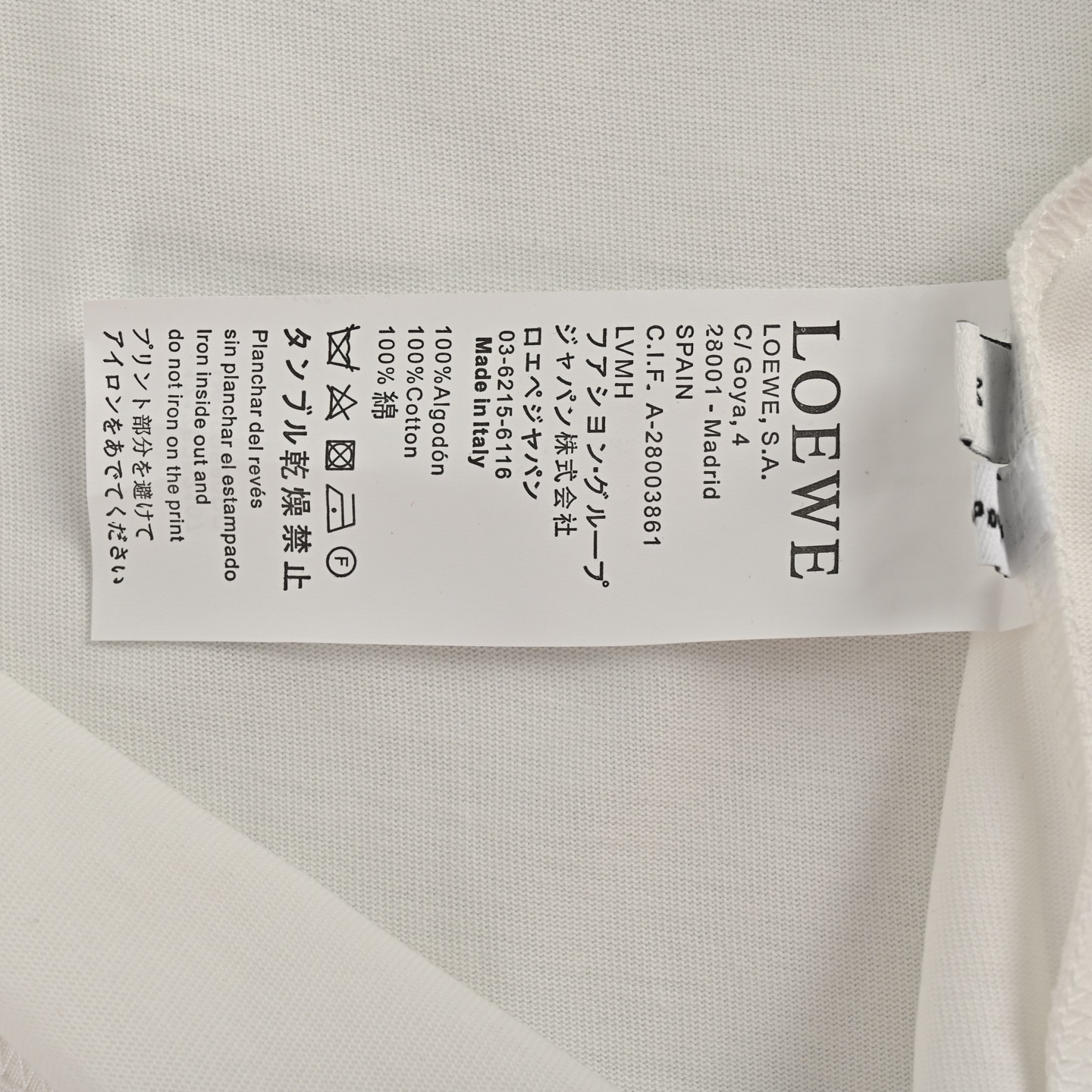 Loewe 25ss cartoon doll print short sleeve