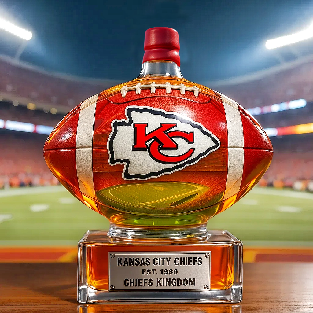 Glory of the Kingdom——Kansas City Chiefs Whiskey Bottle