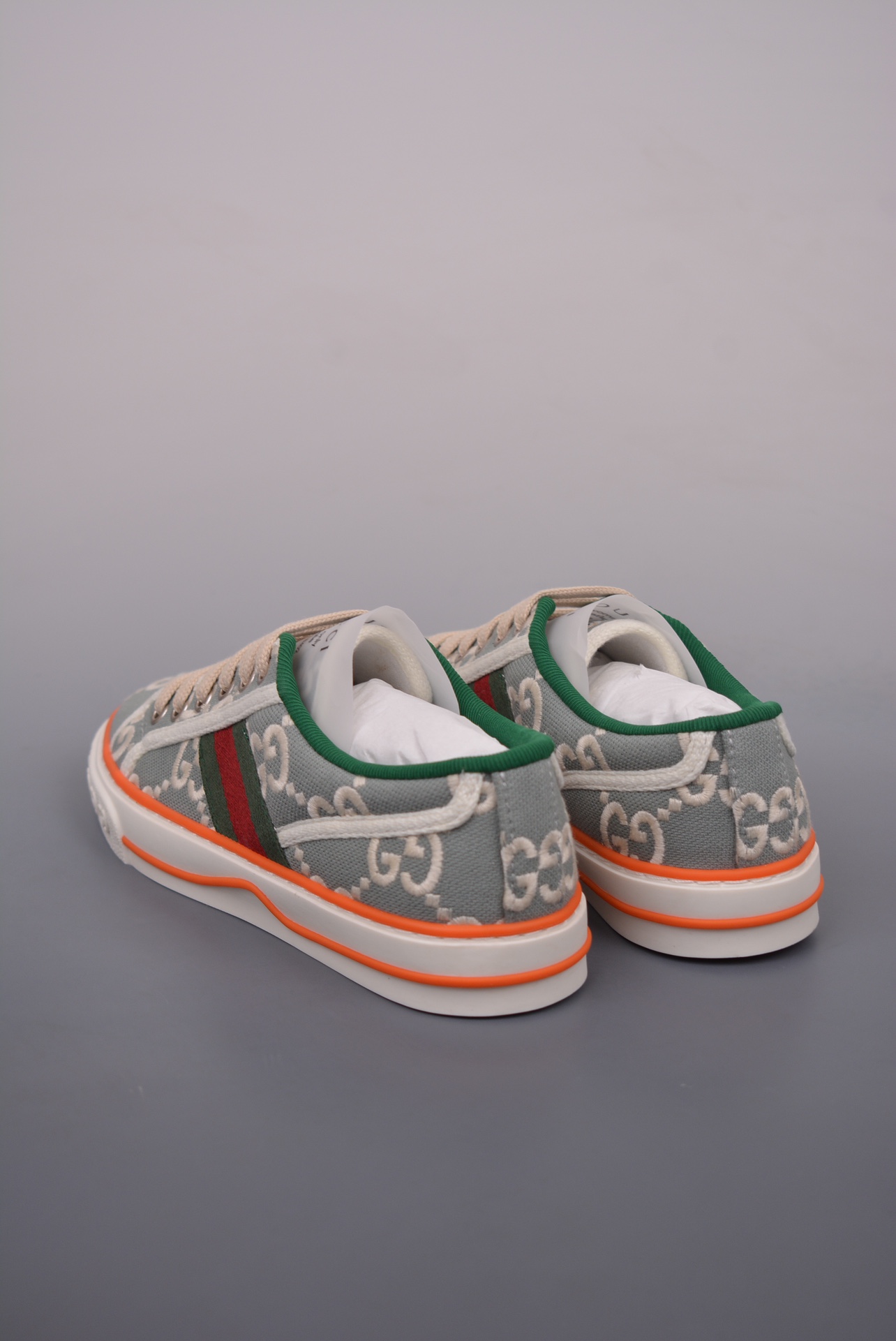 Gucci Tennis 1977 Print Sneaker blue, white, green and orange