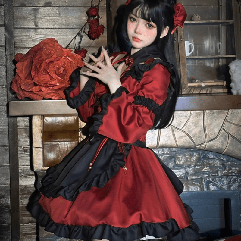 Cosplay Maid Gothic Devil Lolita Dress