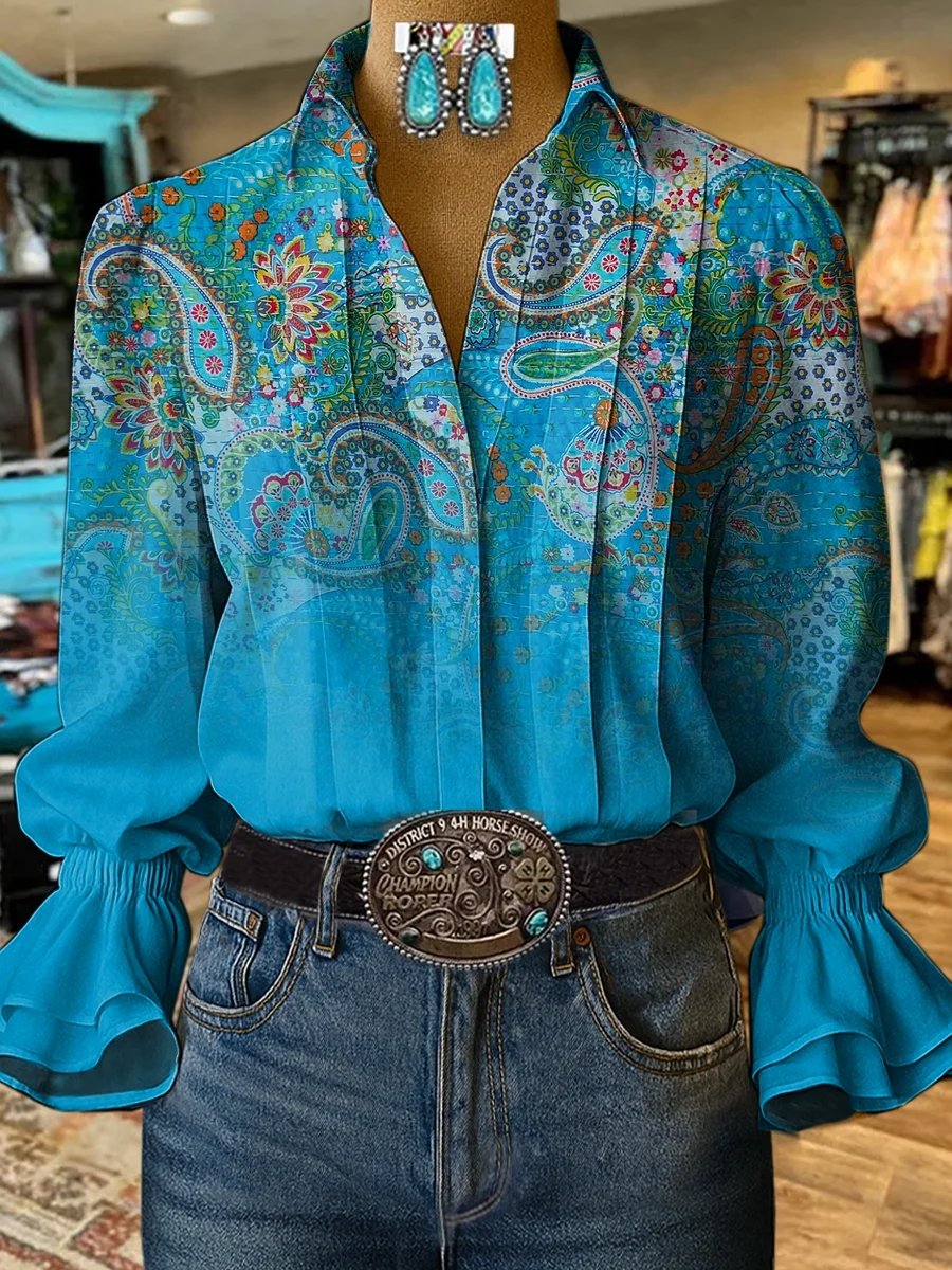 Women's Western pattern shirt