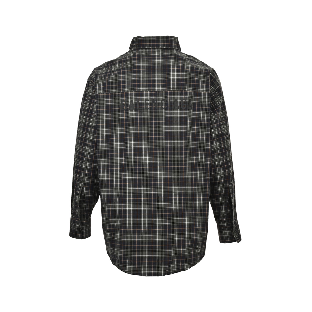 Balenciaga 24ss green plaid shirt