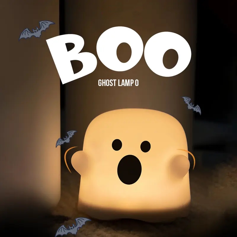 Adorable Ghost Lamp Touch-Activated Night Light
