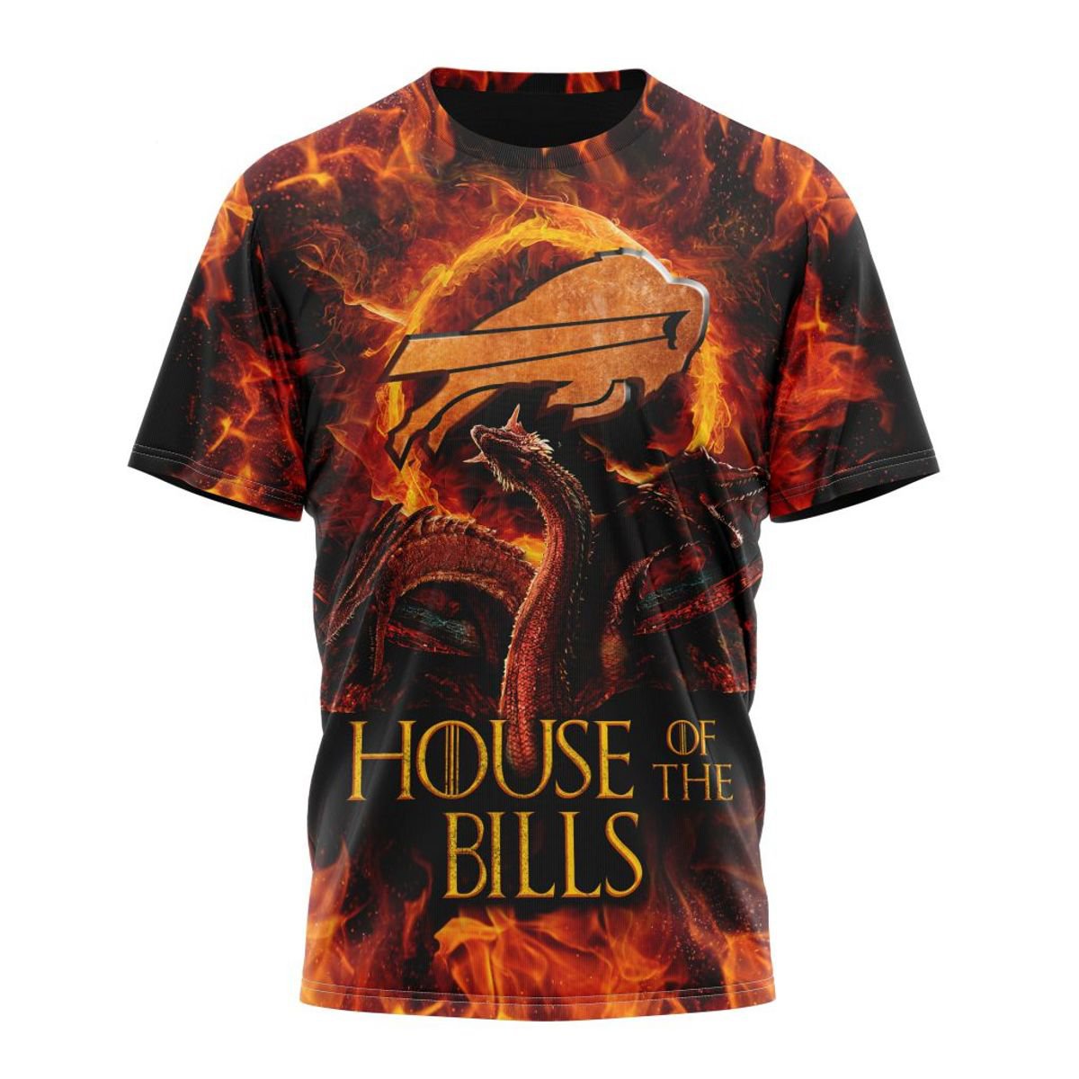 BUFFALO BILLS GAME OF THRONES – HOUSE OF THE BILLS 3D HOODIE