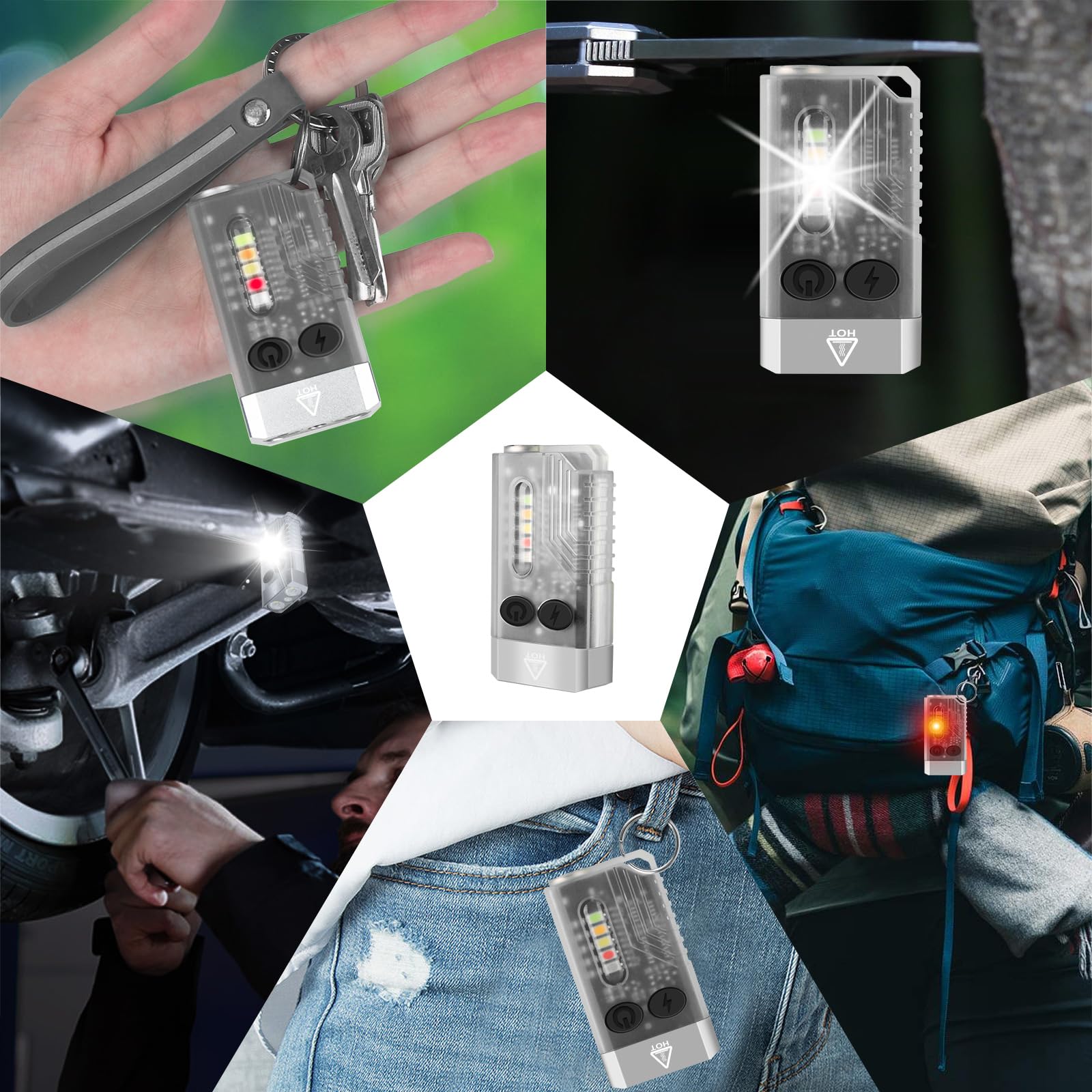 Super Bright Small EDC Flashlight-New Mini Pocket Keychain Flashlights