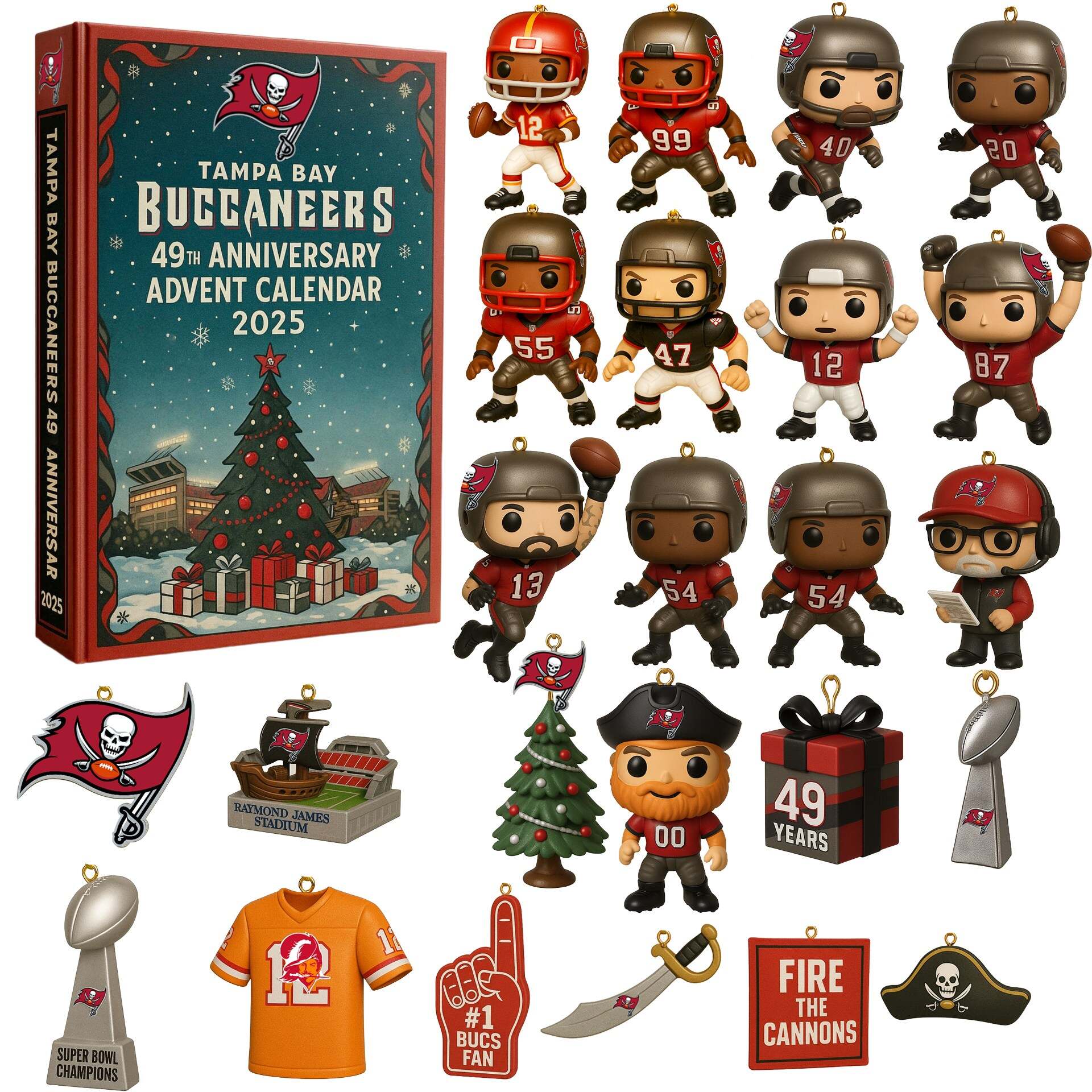 Tampa Bay Buccaneers 49th Anniversary Advent Calendar 2025