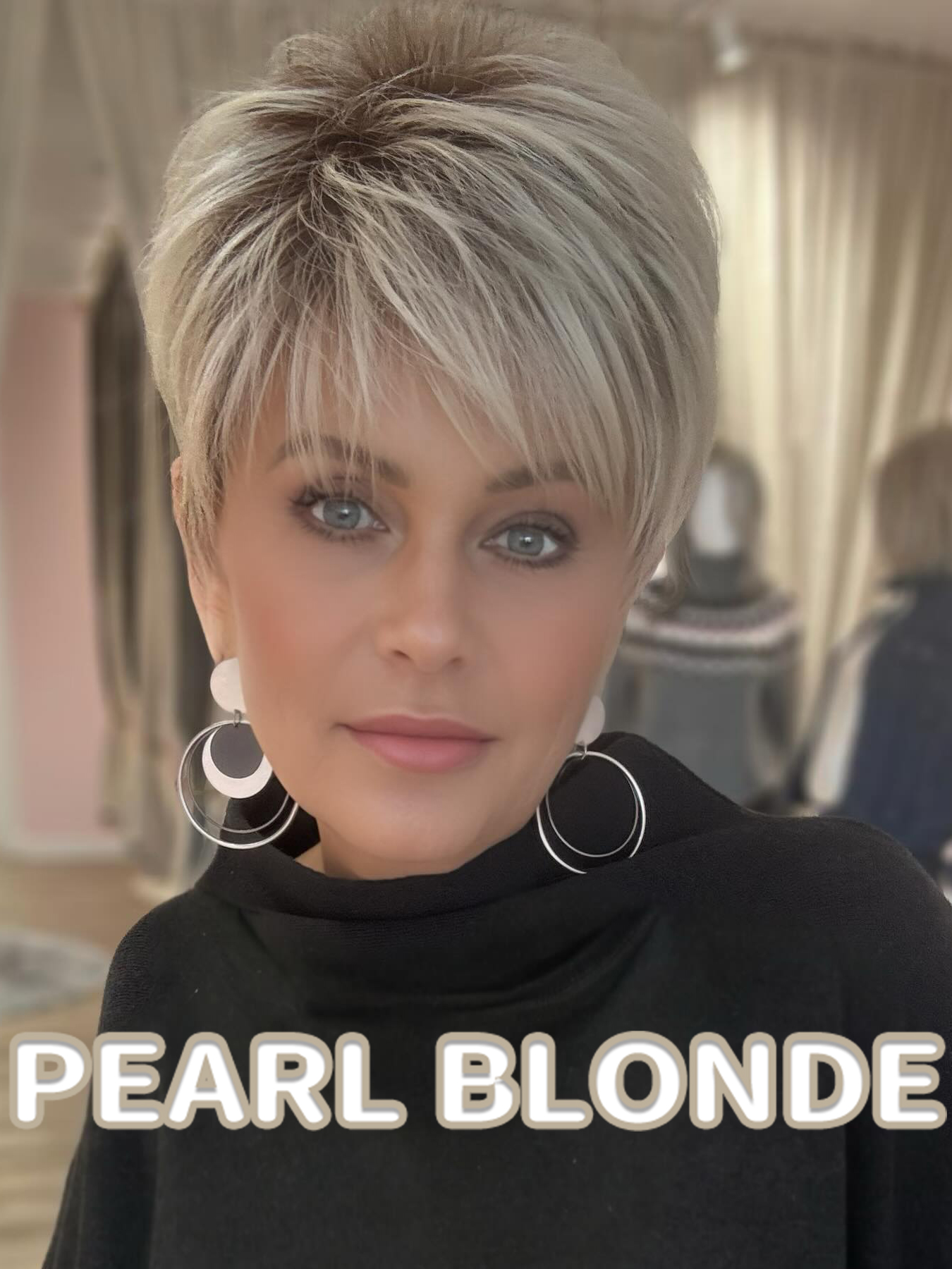 Feathered Pixie Wig With Tapered Cut