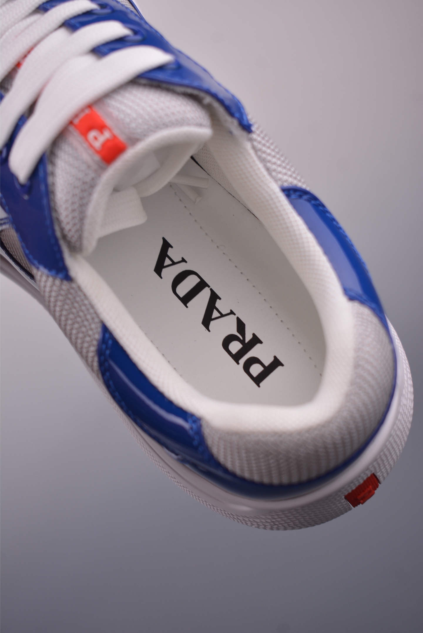 Prada America’s Cup Patent Leather Royal Blue Off-White 4E3400_ASZ_F0F5C