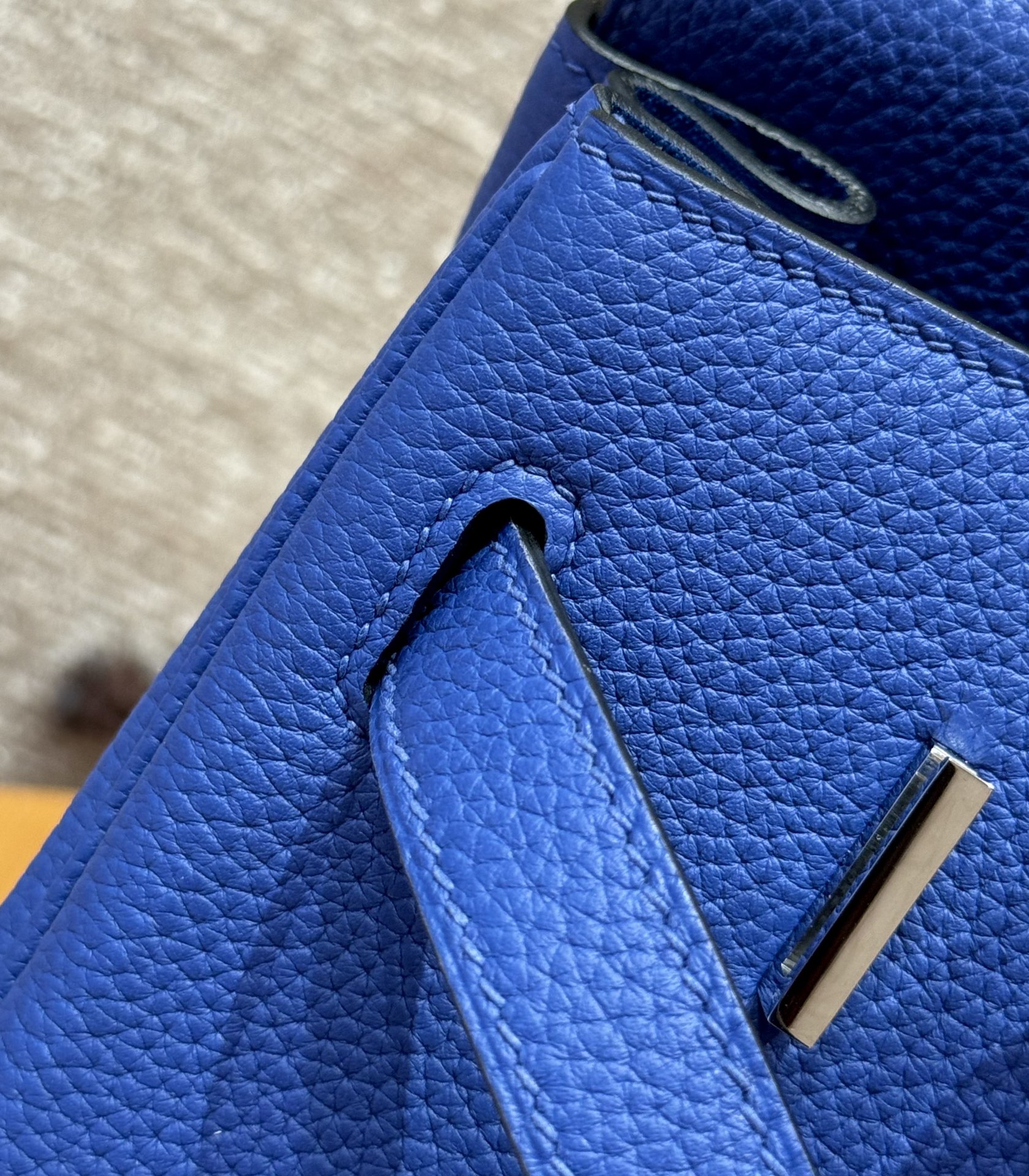 Hermès Birkin 7TBlue electric handbag (handmade to order)