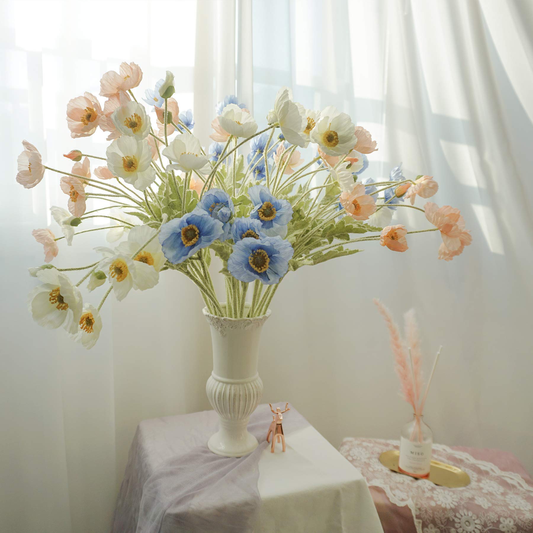 🔥Last Day 50% OFF🔥Artificial Poppy Silk Flowers for Home Decor, Wedding Bouquet(Set of 5 stems)📦BUY 2SETS GET 10% OFF & FREE SHIPPING NOW