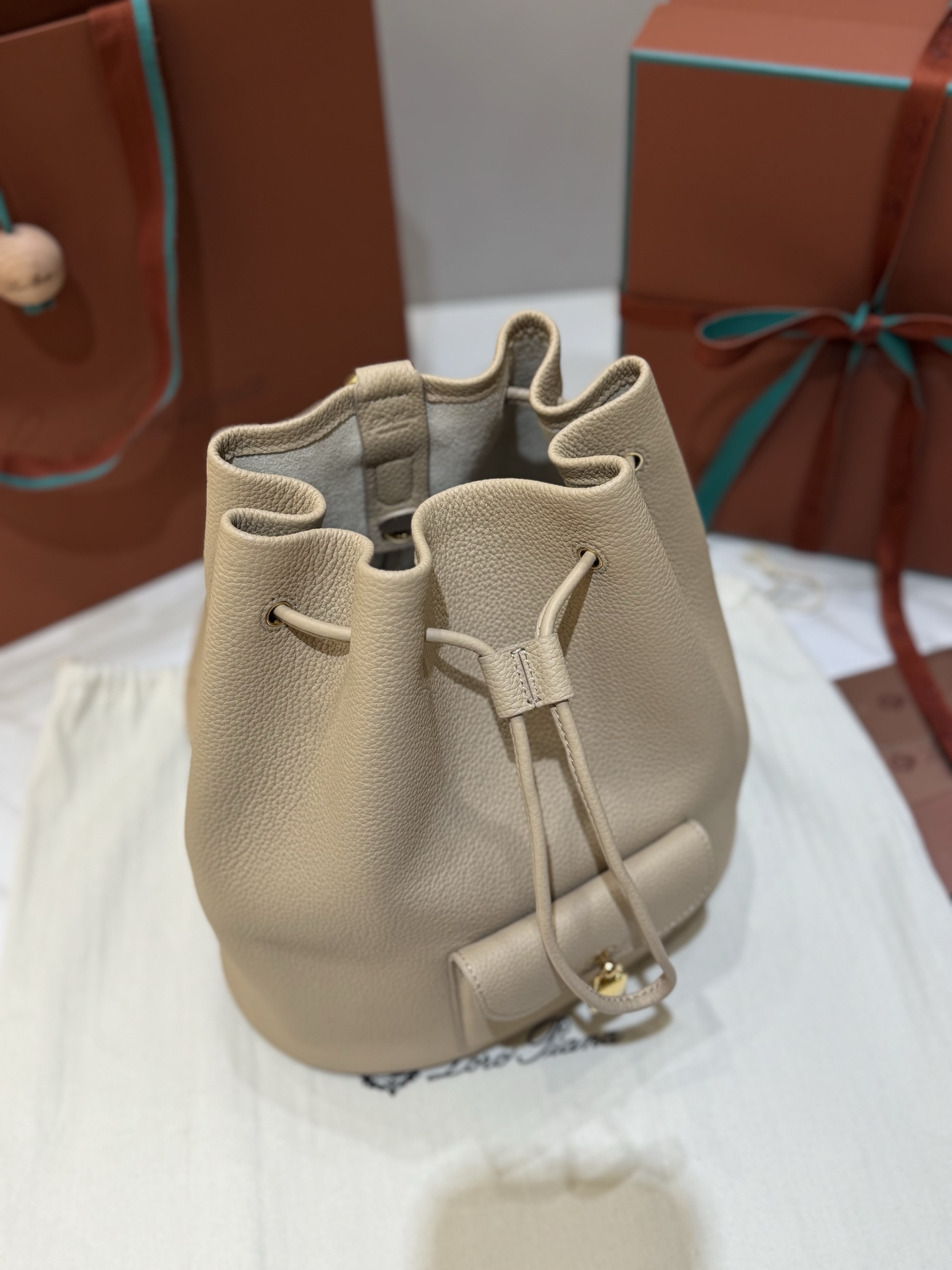 Loro Piana Extra Drawstring Backpack