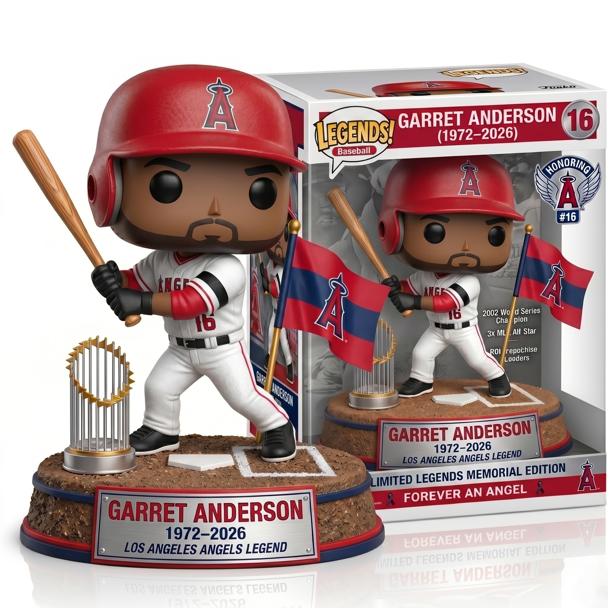⚾ Garret Anderson: Forever An Angel – Legends Memorial Funko Pop! 👼
