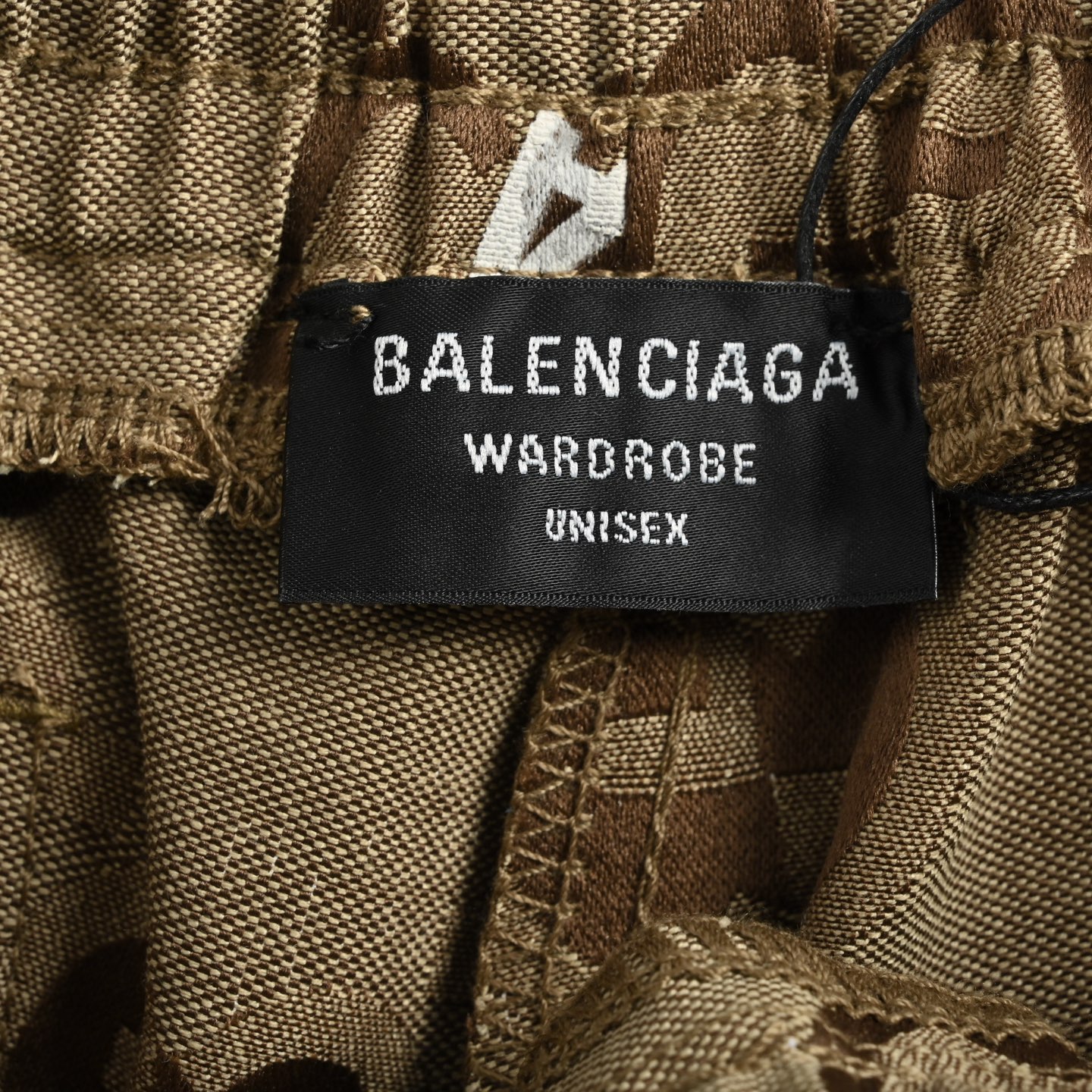 Gucci & Balenciaga co-branded monogram jacquard bullet print shorts