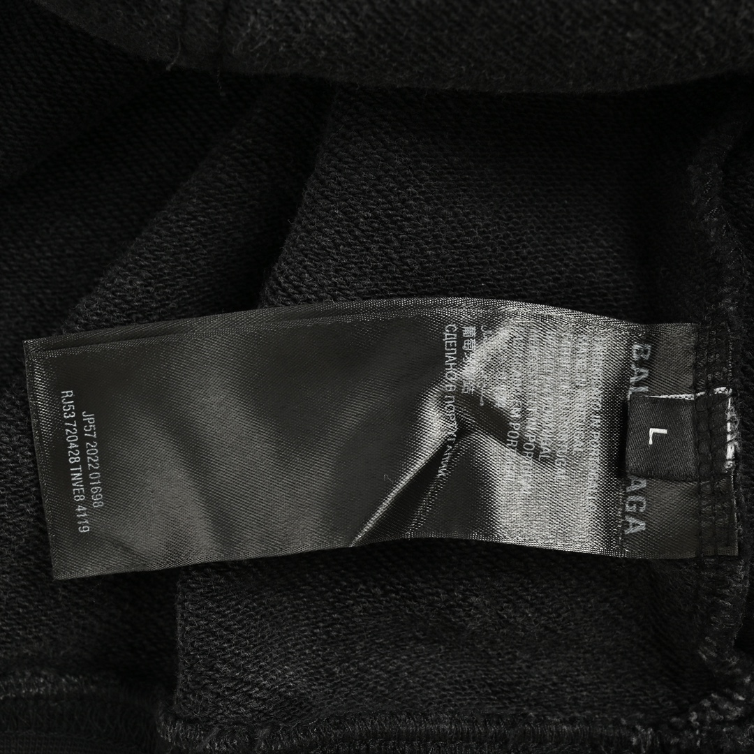 Balenciaga 24Fw Tower Print Washed Hoodie