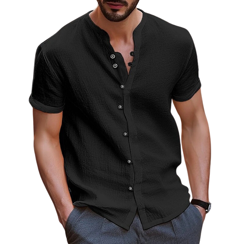 Men's Linen Button-up