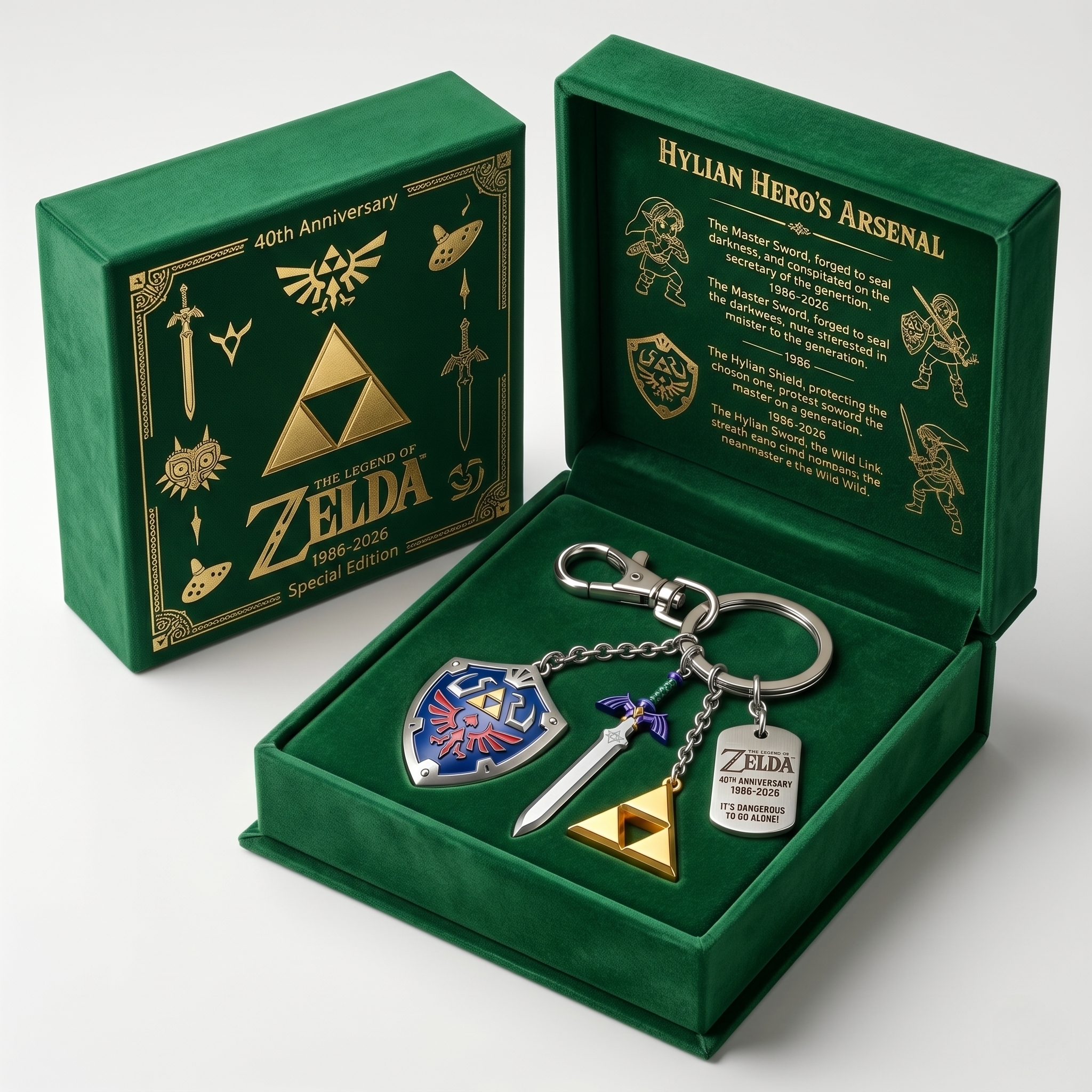The Legend of Zelda 40th Anniversary Limited Edition Keychain(1986–2026)