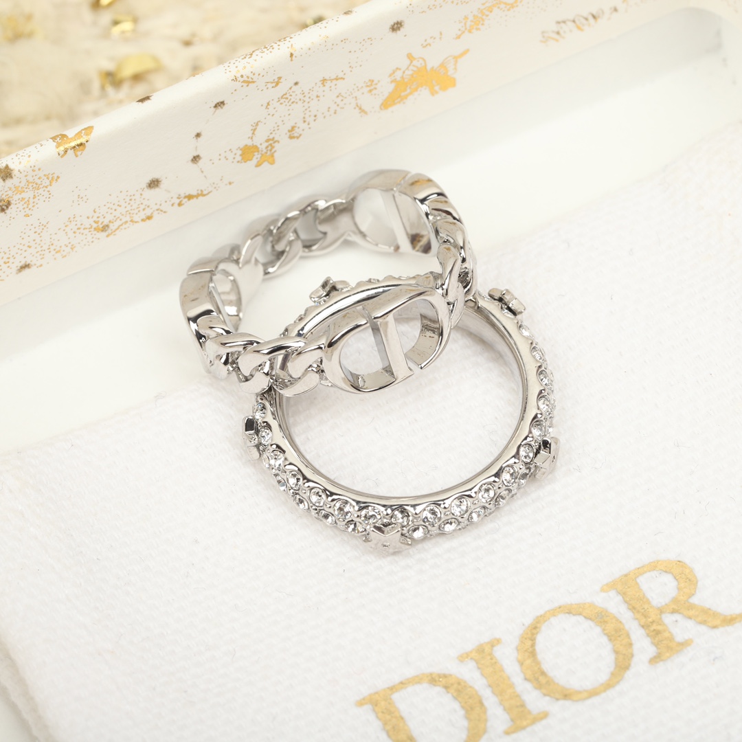 Dior two piece ring set