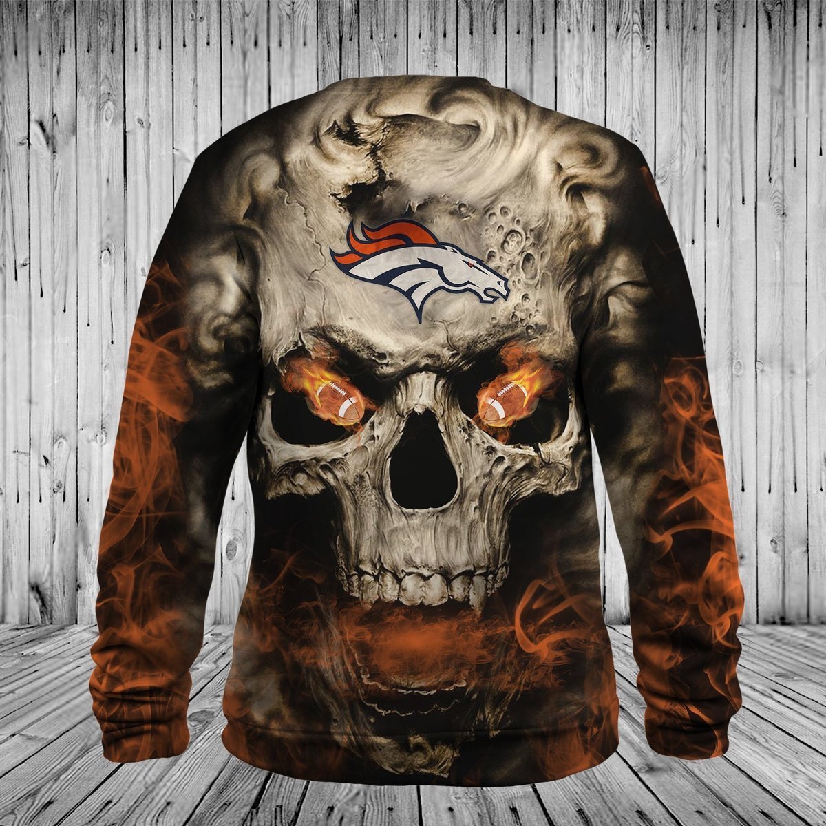 BRONCOS HOODIE 3D SKULL20