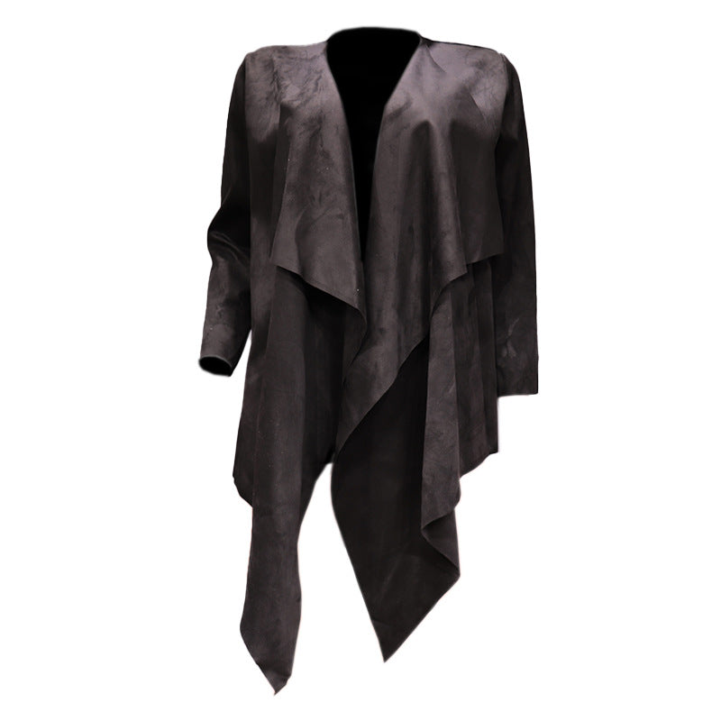 Popular Women's Long-Sleeved Solid Color Windbreaker Jacket