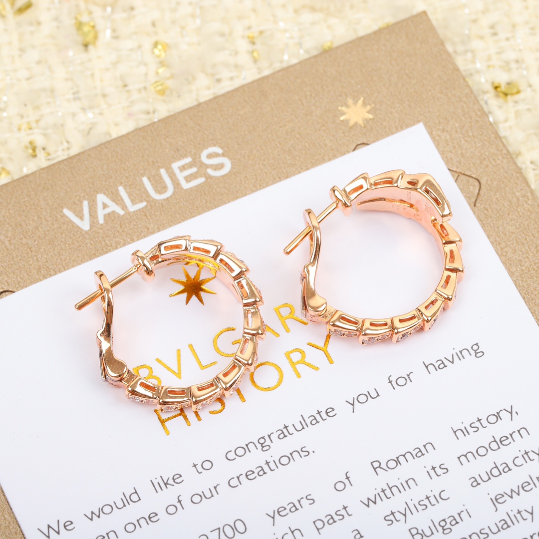 Bulgari snake earrings