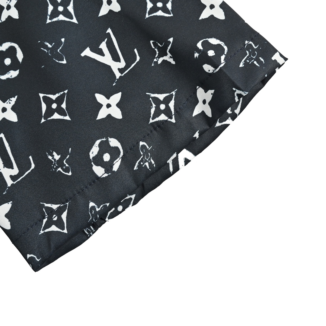 Louis Vuitton 24ss full print monogram silk suit short sleeve shirt