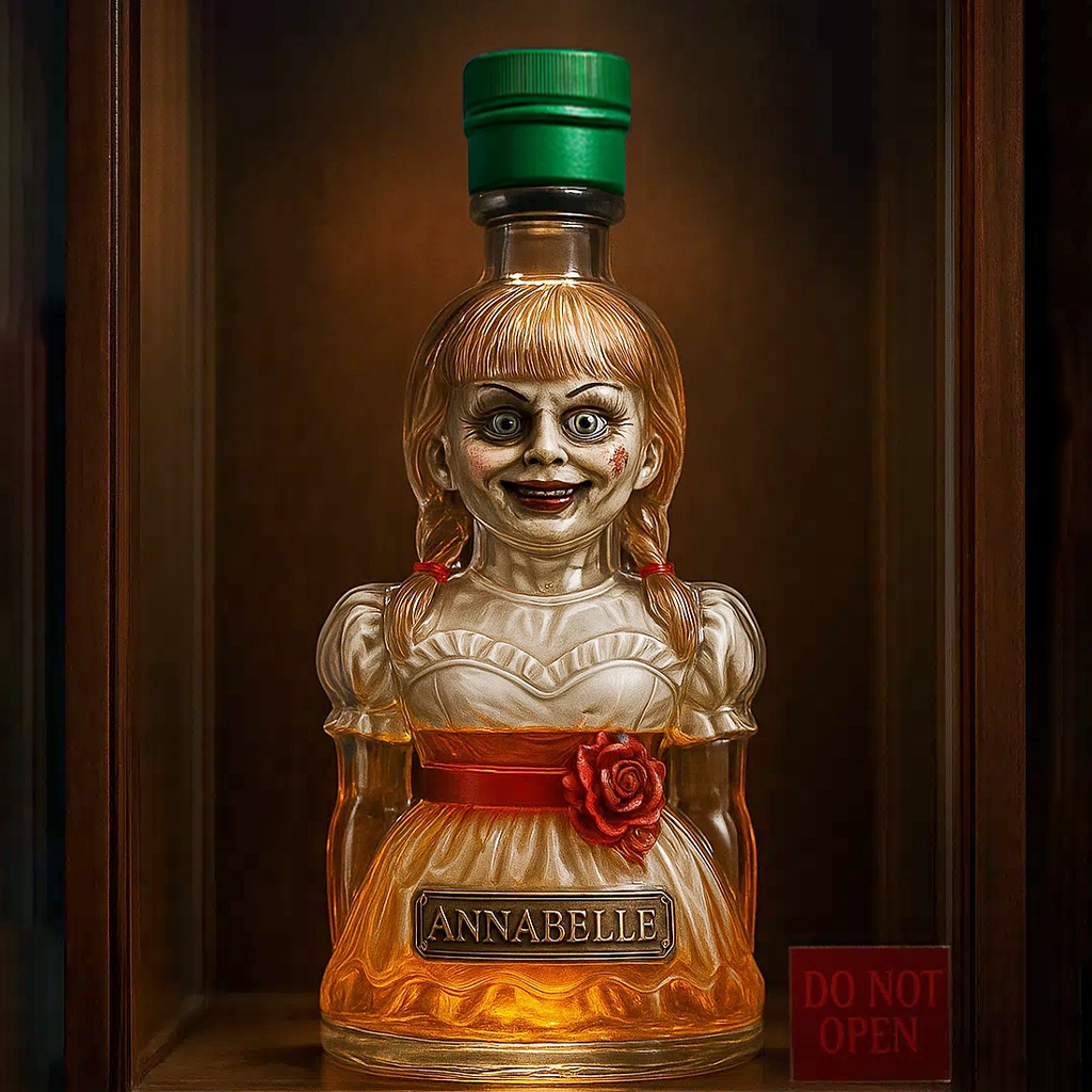 👁️‍🗨️ Annabelle Whiskey Bottle — The Possessed Pour You’ll Never Forget