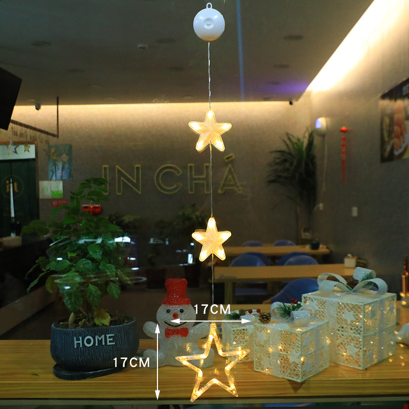 LED Decorative Light Christmas Suction Lamp Creative Light (3 pieces)