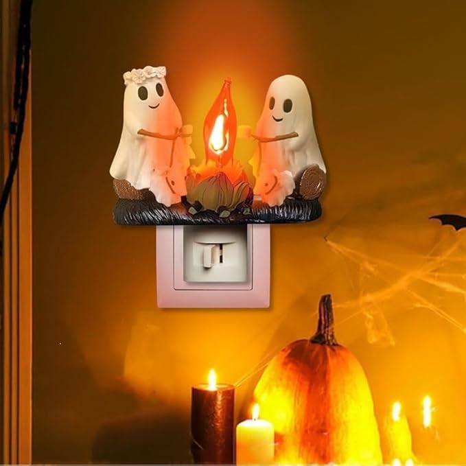 🎅🔥Christmas Santa Claus Campfire Nightlight