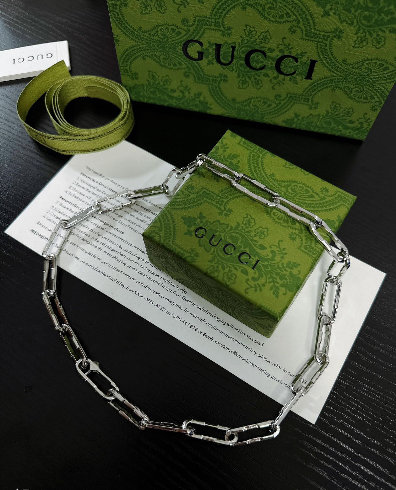 Gucci Safety Pin Necklace
