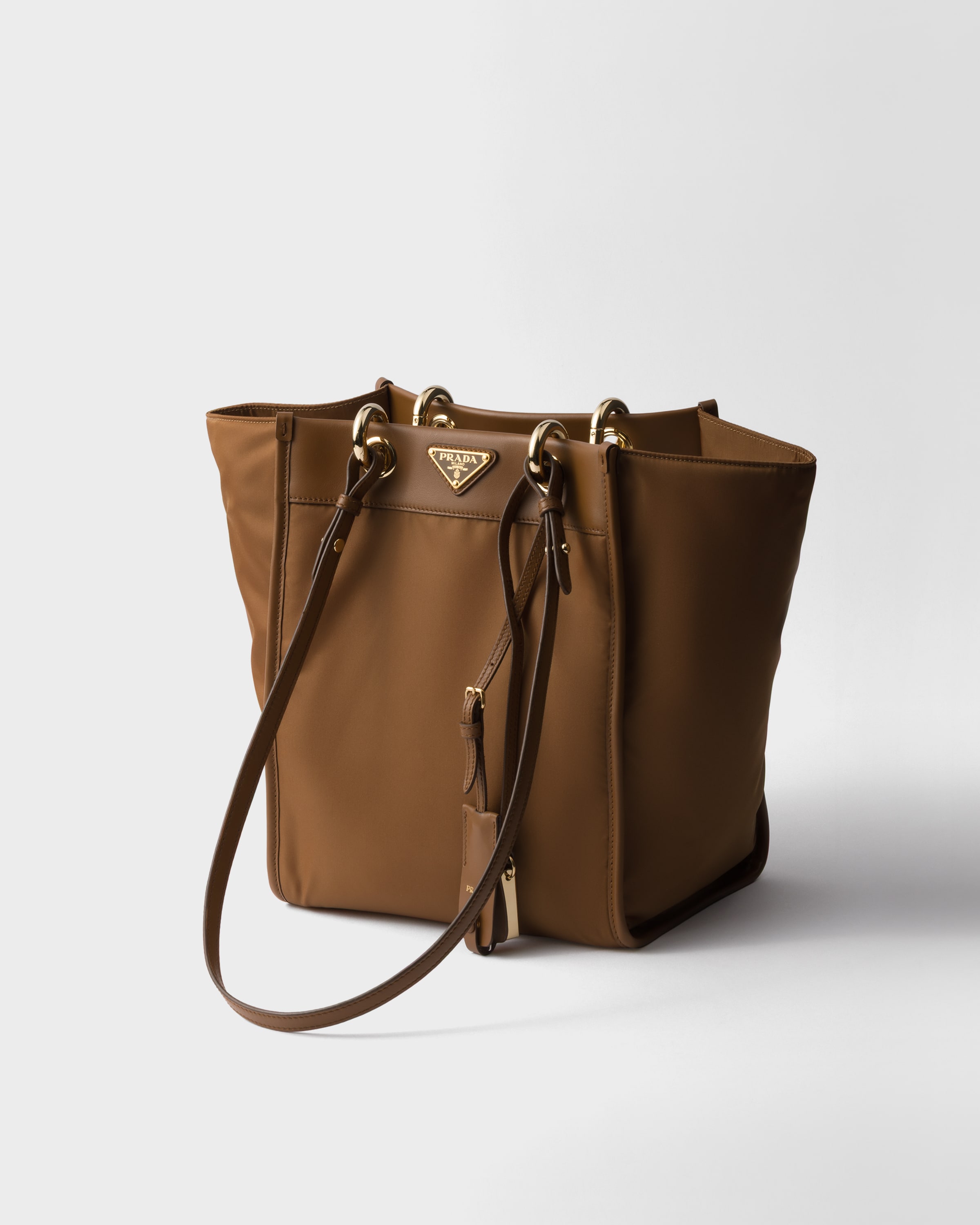 Prada Re-Nylon and Leather Medium Tote