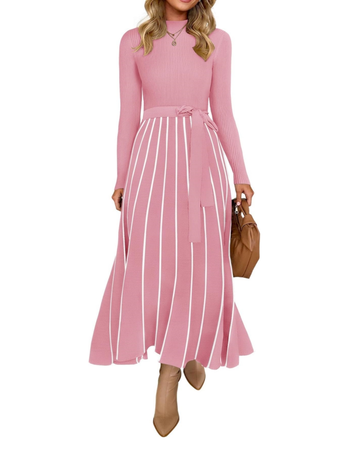 On Sale🔥Womens Fall / Winter Trendy Solid Color Sweater Dress