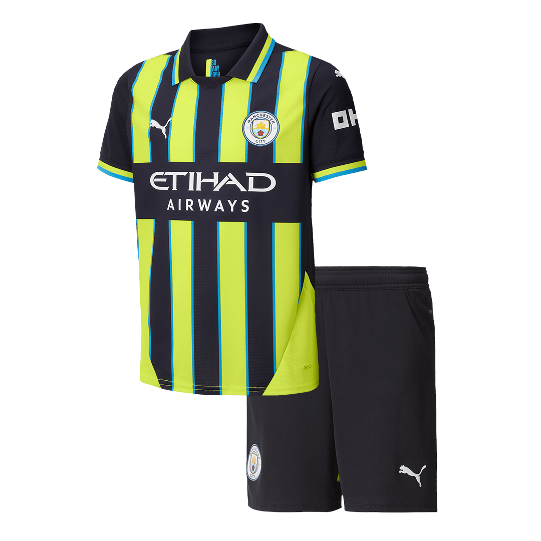 Manchester City Kids Away Football Shirt (Shirt + Shorts) 2024/25