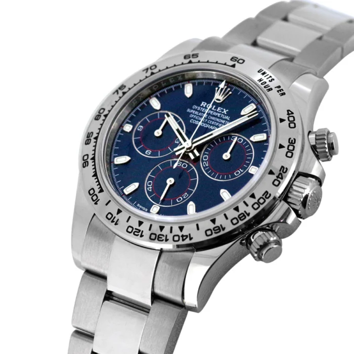 Rolex Daytona Cosmograph 116509 “White Gold Blue Dial” Mirror Clone Quality