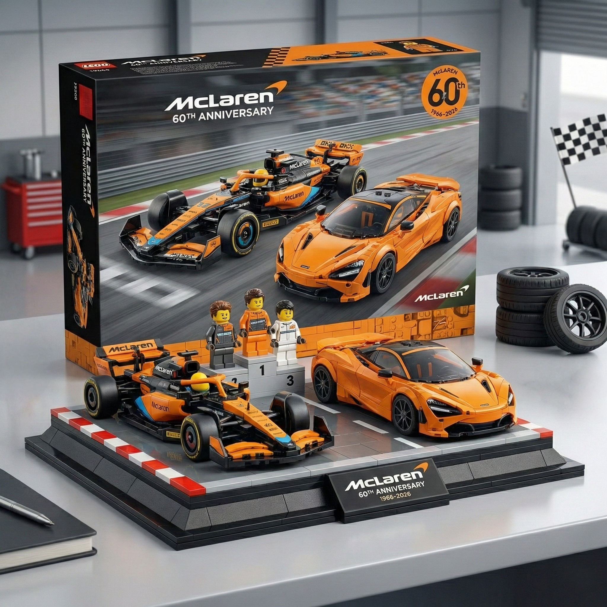 McLaren 60th Anniversary Commemorative Brick Set