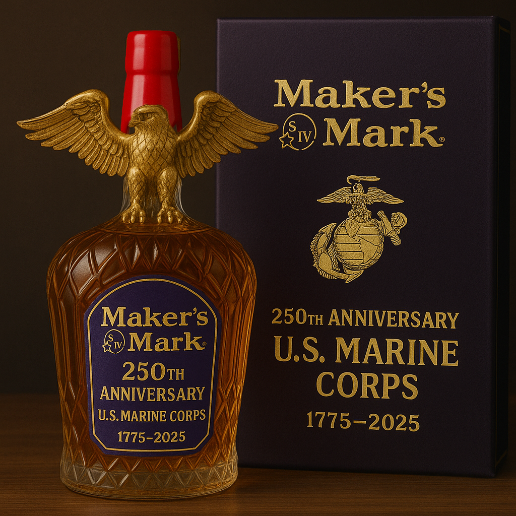 Marine Corps Whiskey Bottle