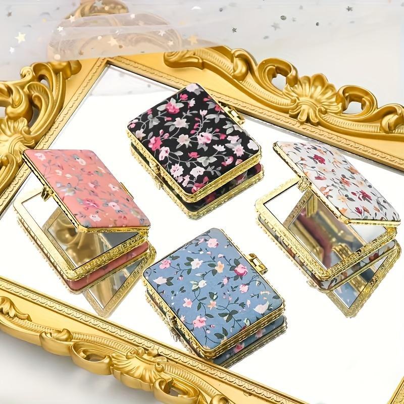 🔥Last Day 50% OFF🔥Makeup Mirror Set, 4 Counts Vintage Makeup Mirrors, Foldable Cosmetic Mirrors