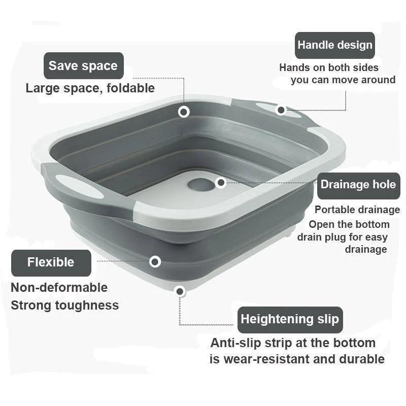 3in1 Multi-Function Foldable Cutting Board