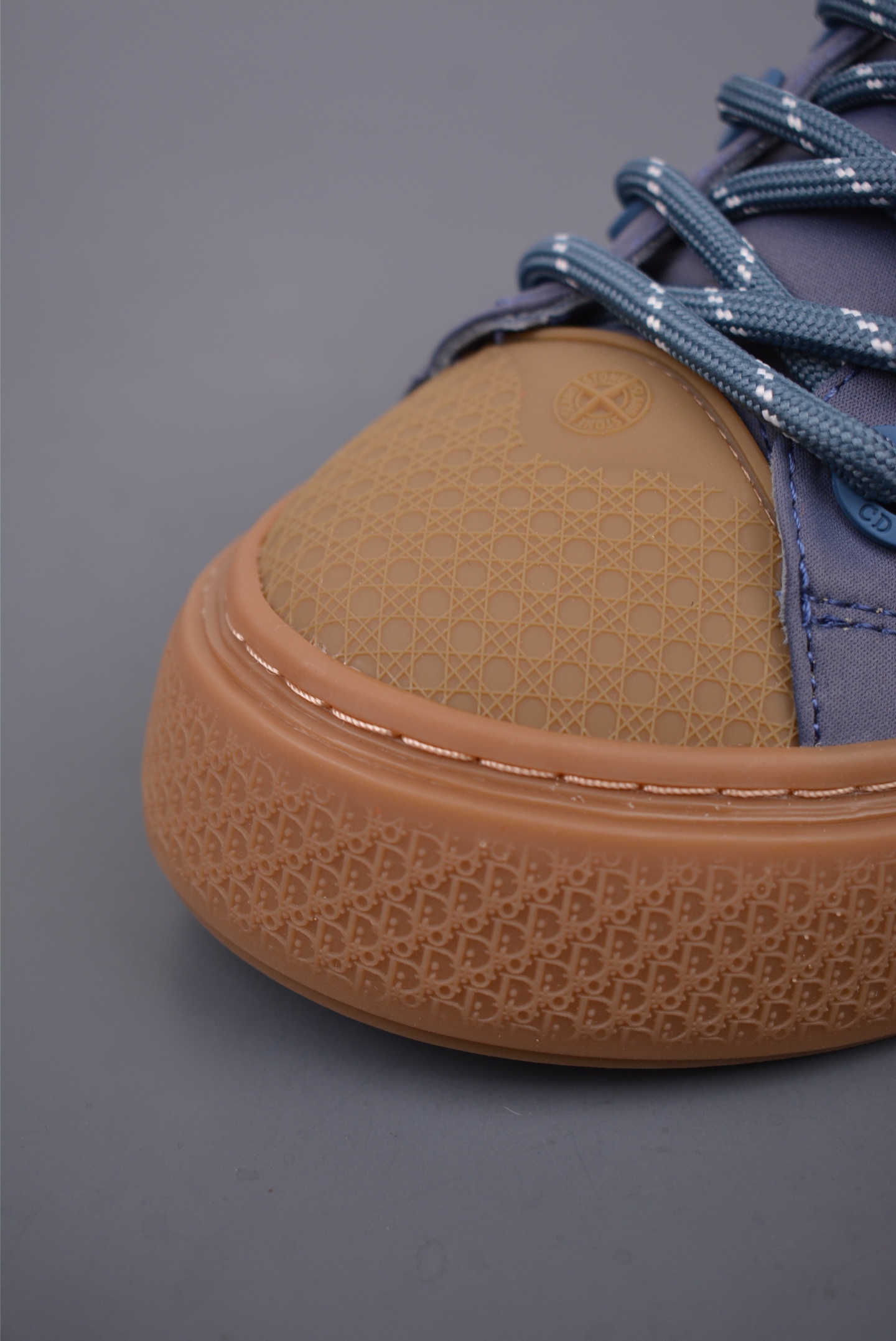 Stone Island x Dior B33 Low Top Sneakers Indigo 3SN303ZAM_H557