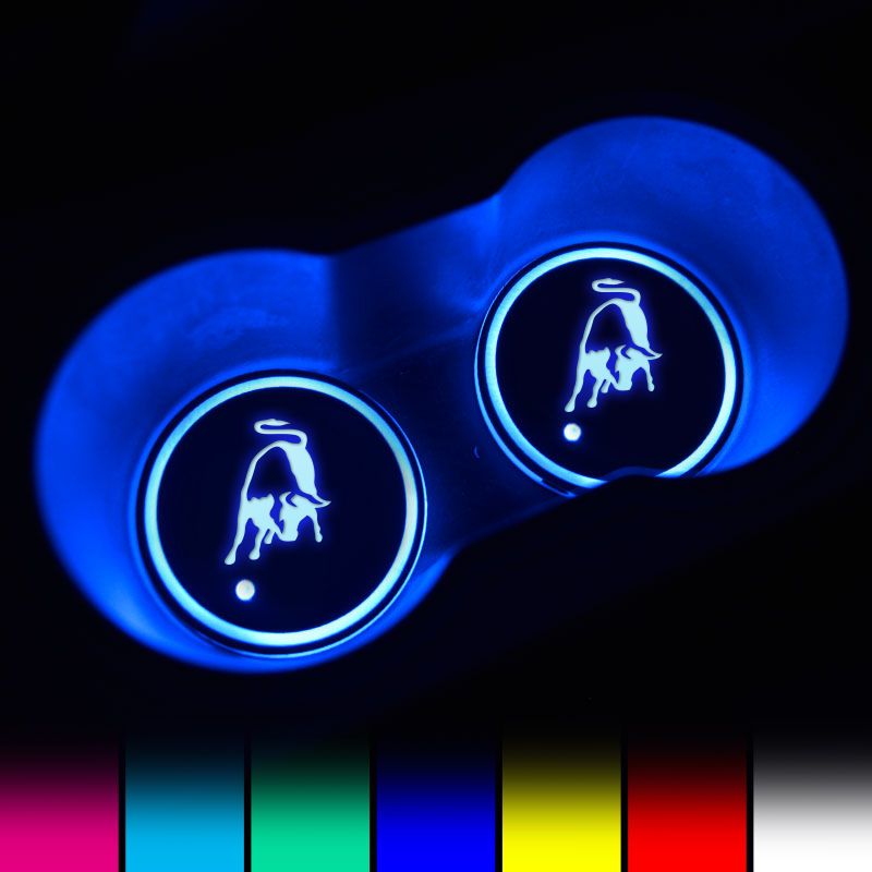 🚗Rainbow Light LED Car Coaster